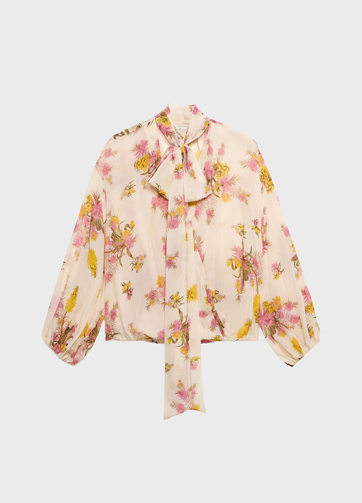 Chemise crois&eacute;e en georgette &agrave; imprim&eacute;  Blumarine - medium
