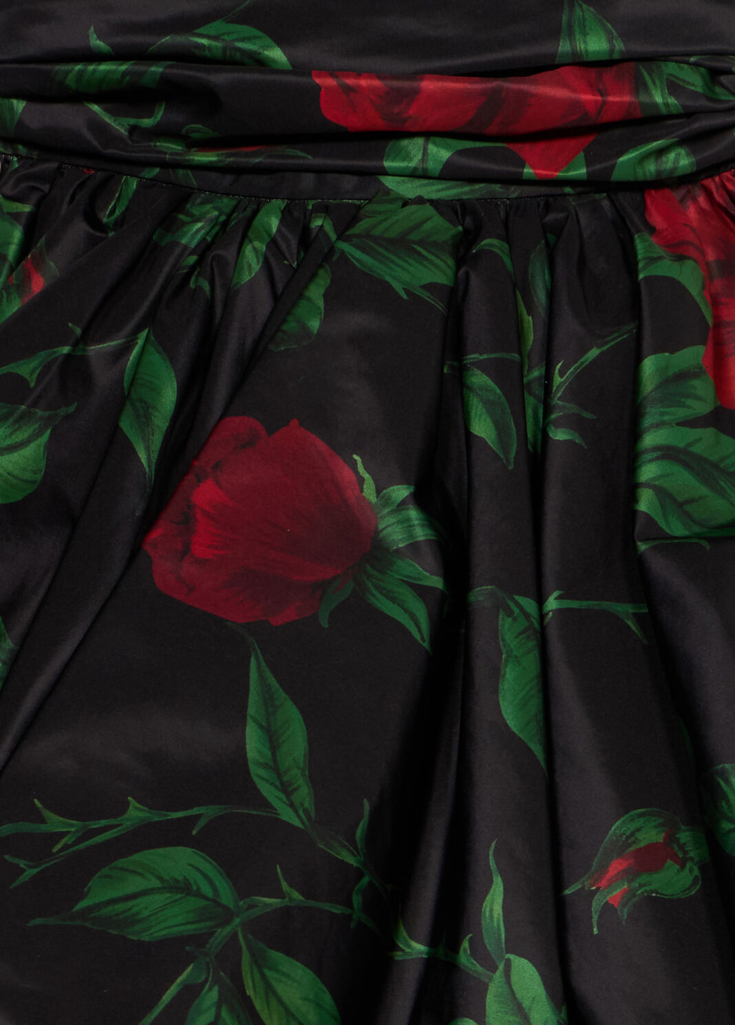 Short printed taffeta skirt with bow  Blumarine - large image number 6