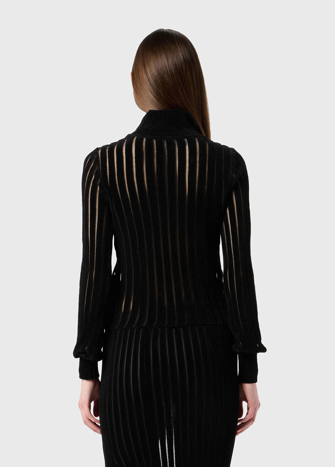 Ribbed see-through knit turtleneck  Blumarine - large image number 1