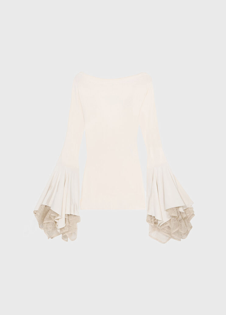 Short jersey dress with lace ruffles  Blumarine - medium