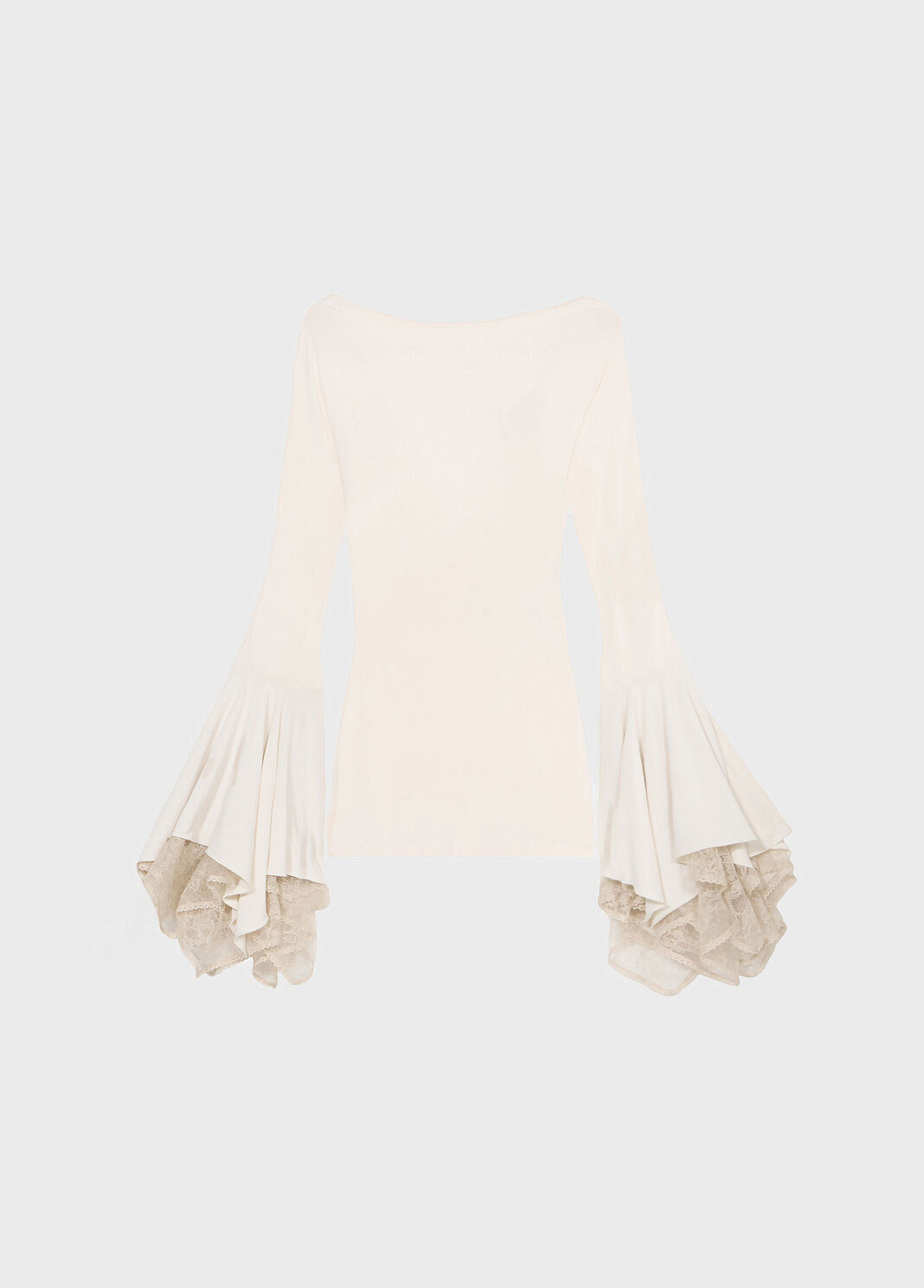 Short jersey dress with lace ruffles  Blumarine - large image number 4