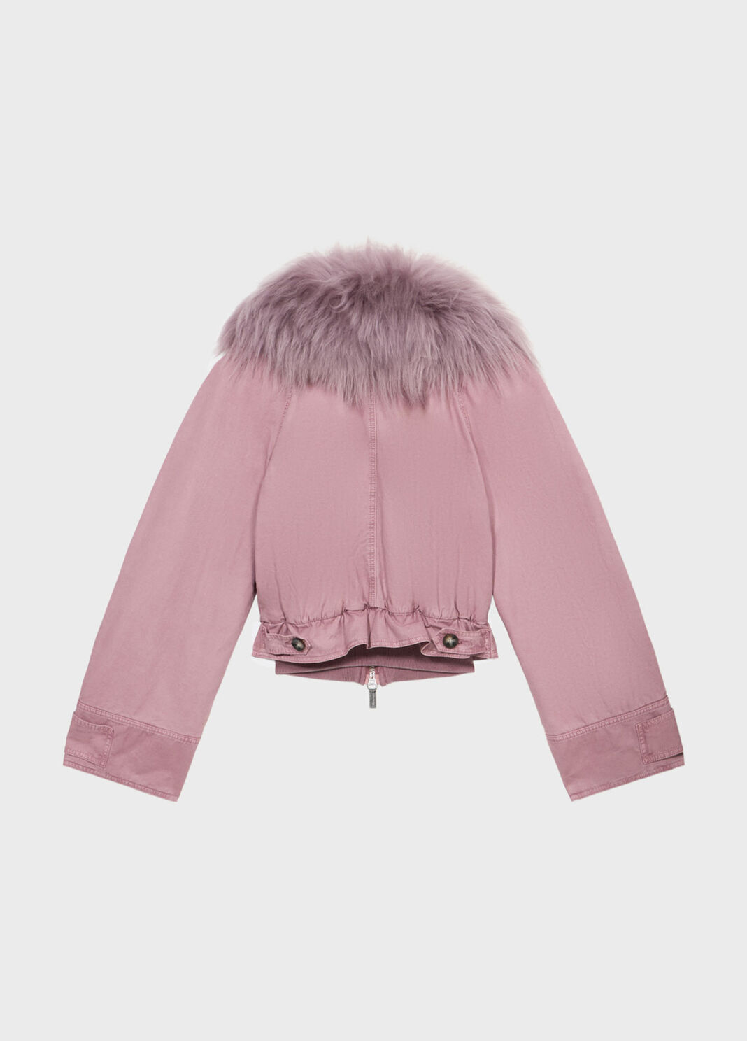 Canvas bomber jacket with fur  Blumarine - large image number 5