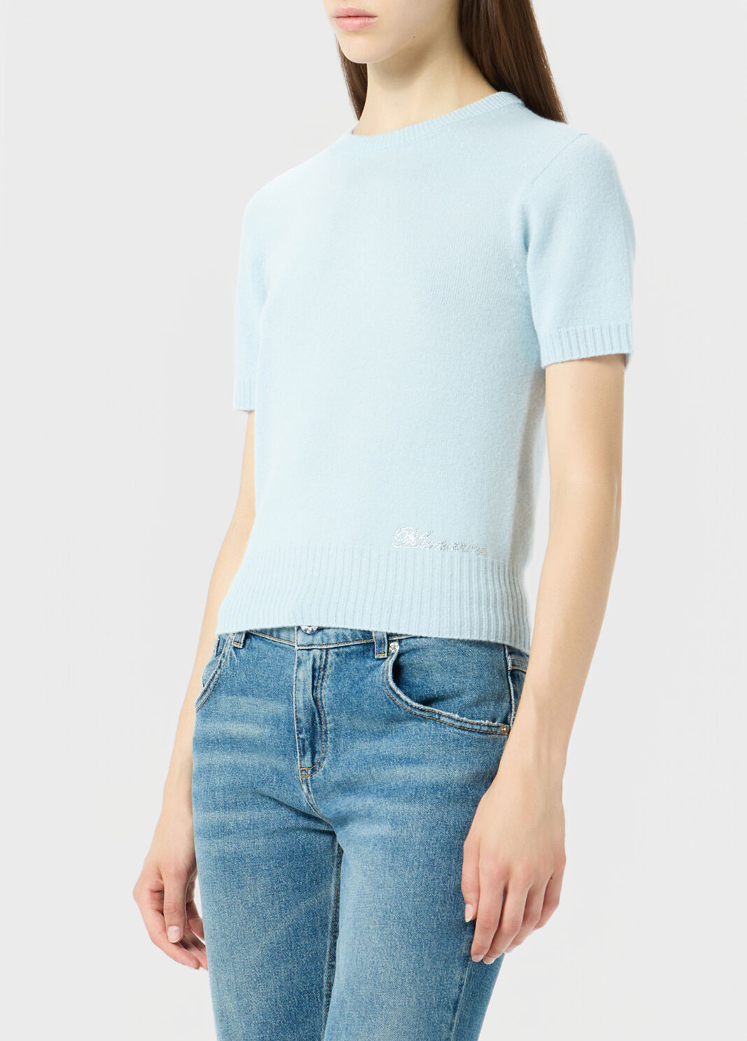 Short-sleeved cashmere jumper  Blumarine - large image number 2