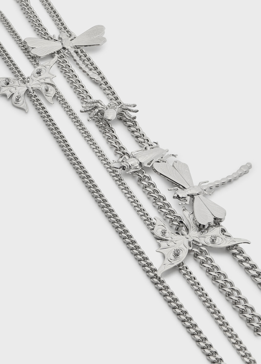 Multichain necklace with butterflies and insects  Blumarine - large image number 3