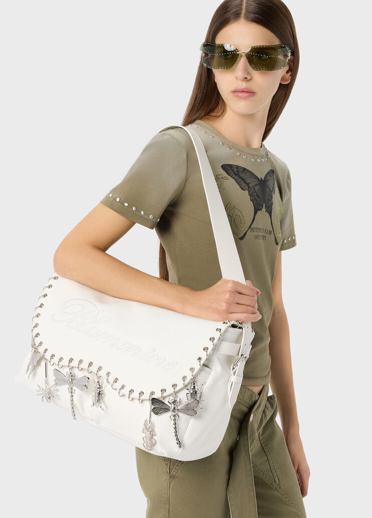 Large messenger bag with charms  Blumarine - medium