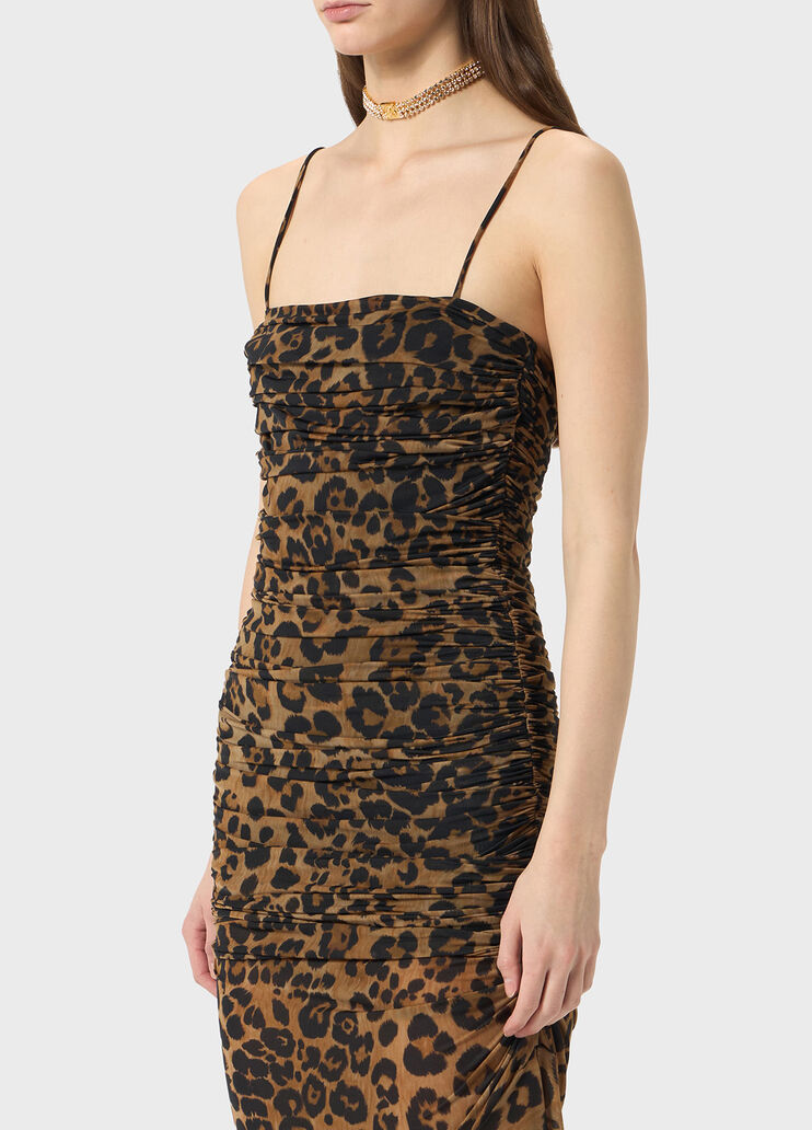 Long dress in animalier print jersey  Blumarine - large image number 2 Long dress in animalier print jersey  Blumarine - large image number 2