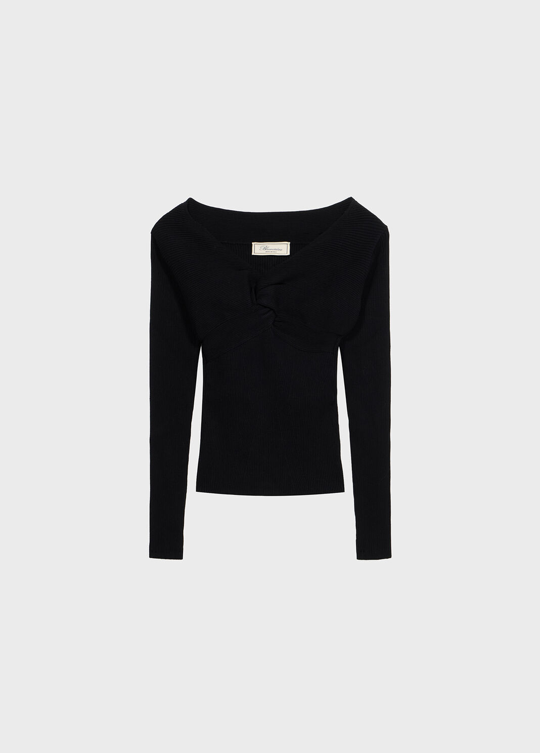 Rippstrick-oberteil mit knoten  Blumarine - large image number 4