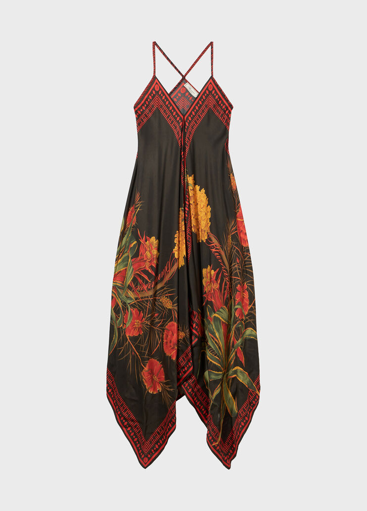 Long printed twill dress  Blumarine - medium