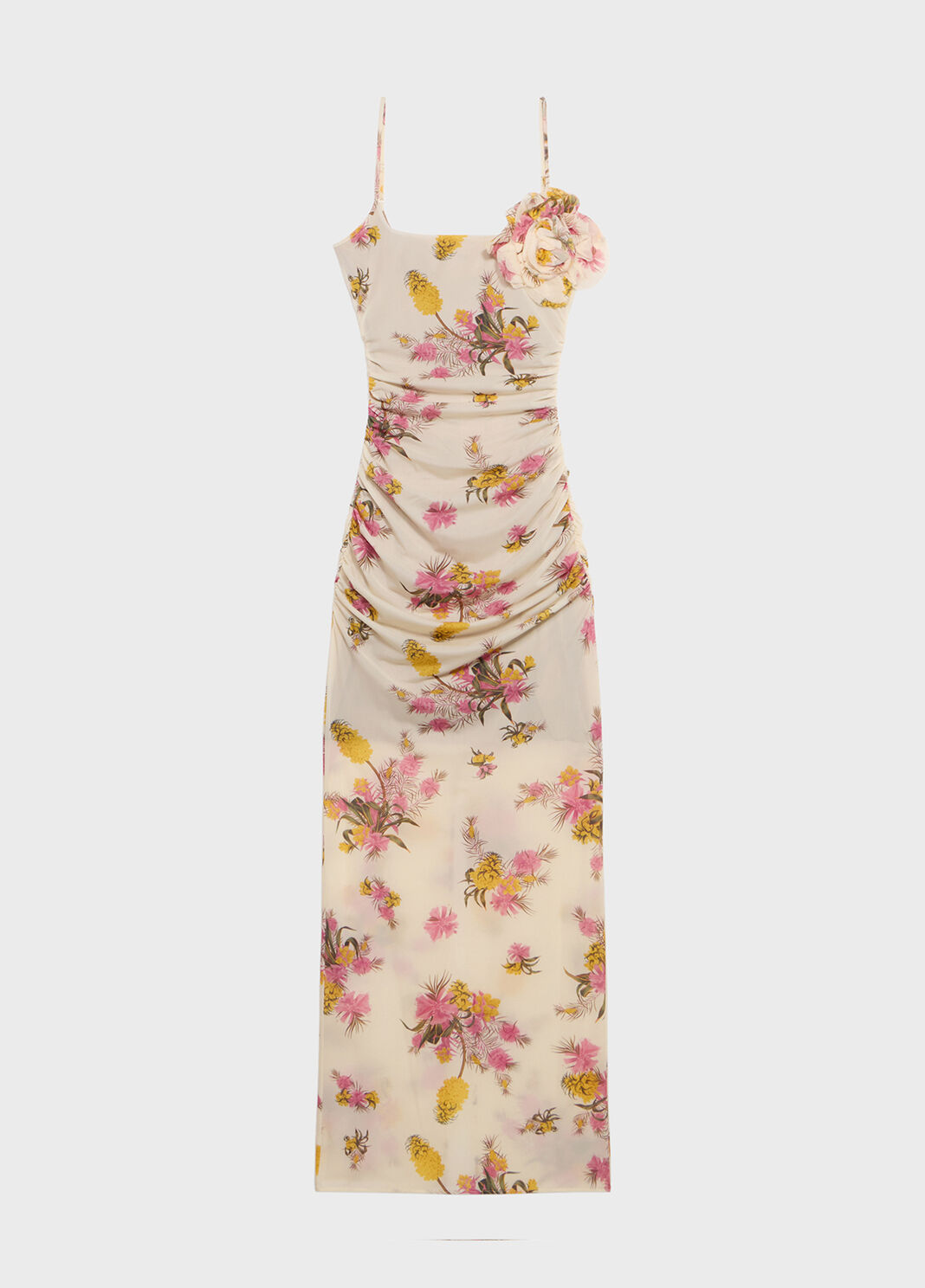 Long georgette dress with floral print  Blumarine - large image number 4