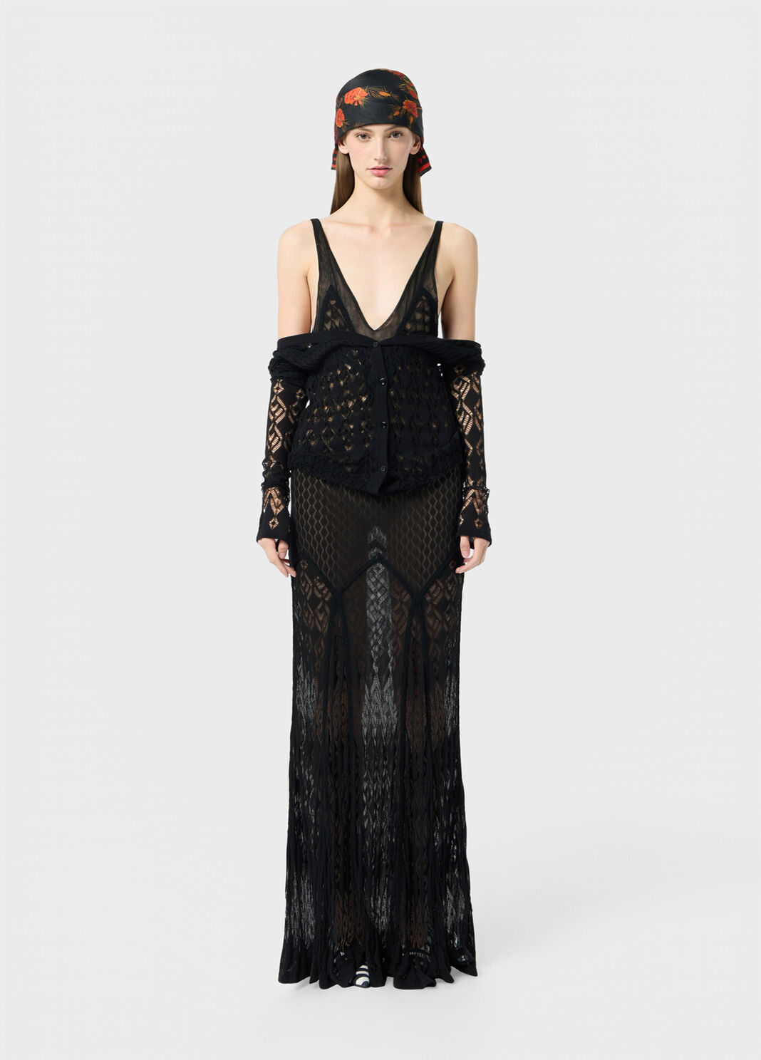 Long textured cotton dress  Blumarine - large image number 3