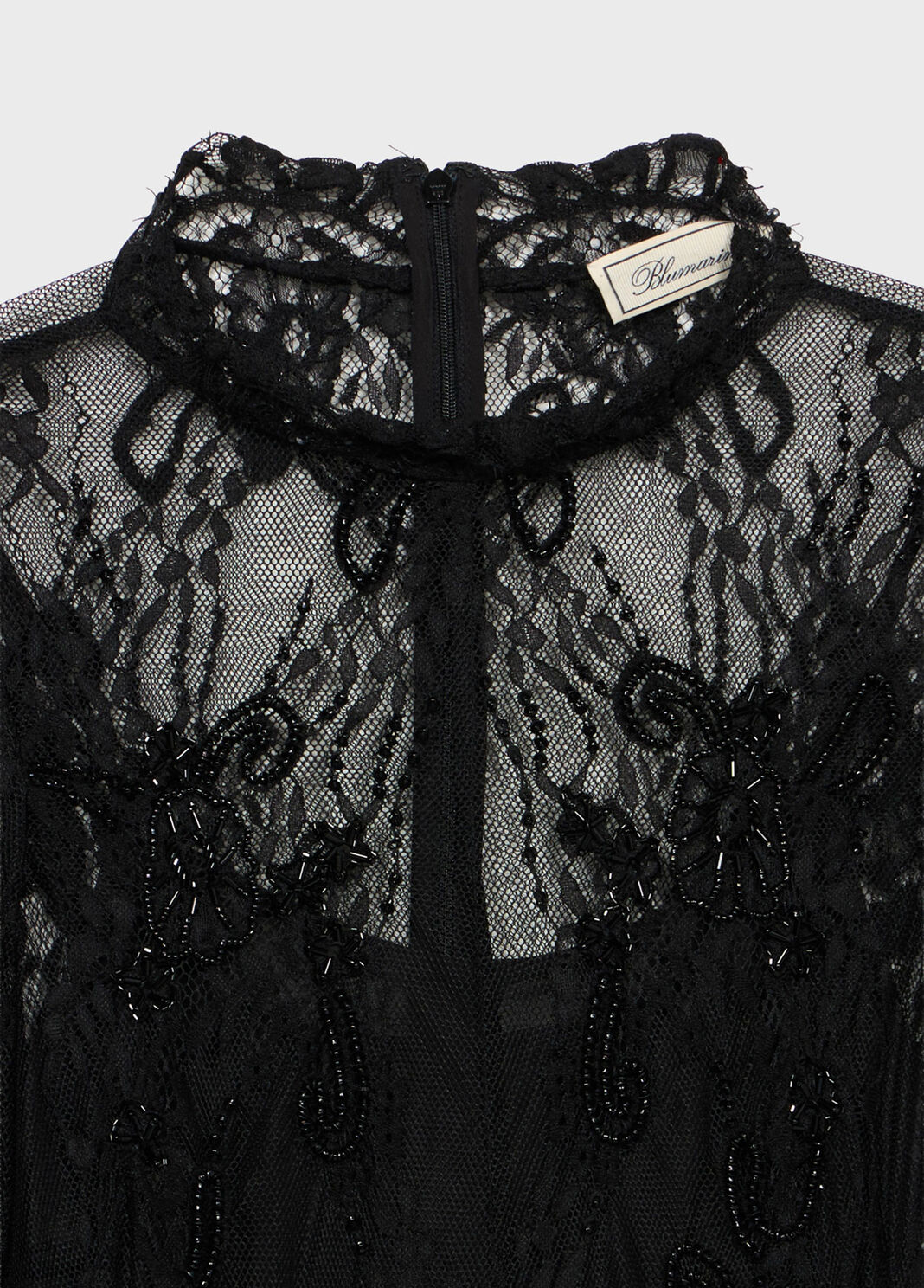 Stretch lace jumper with embroidery  Blumarine - large image number 6