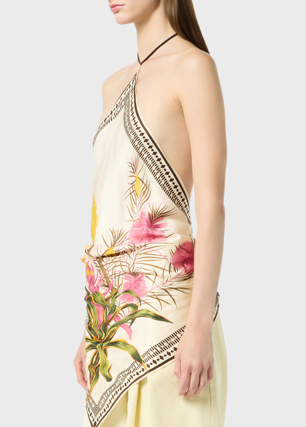 Printed twill scarf top  Blumarine - large image number 2