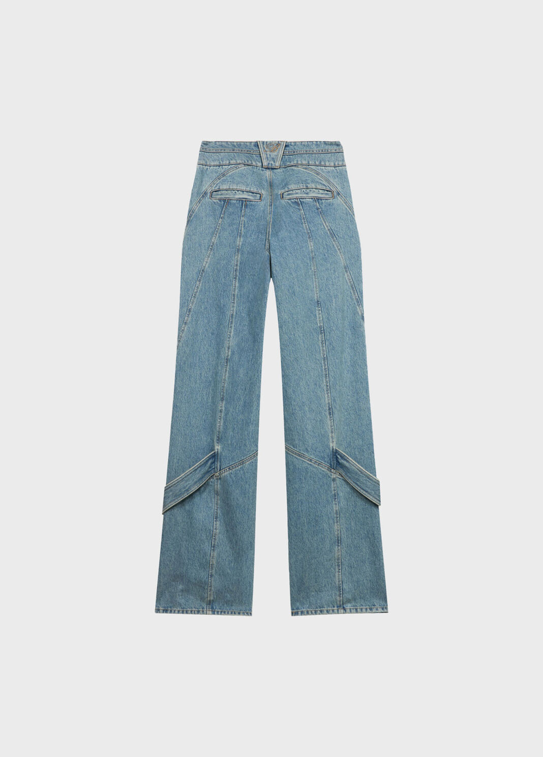 Baggy trousers with sash belt and details  Blumarine - large image number 5