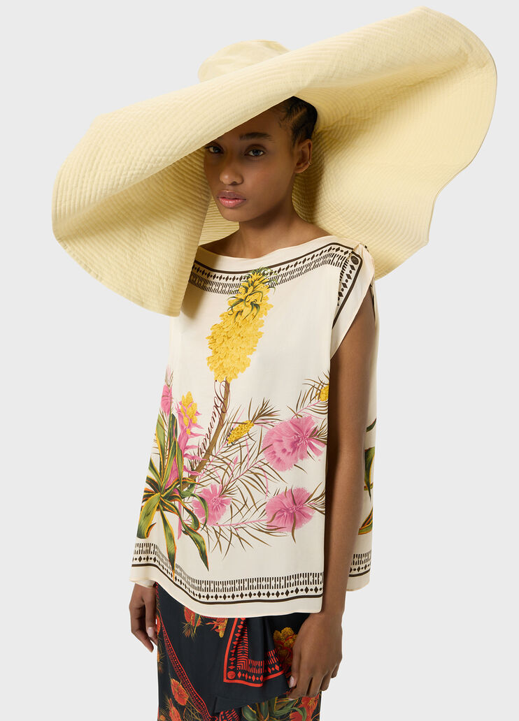 Chapeau en toile &agrave; revers  Blumarine - medium
