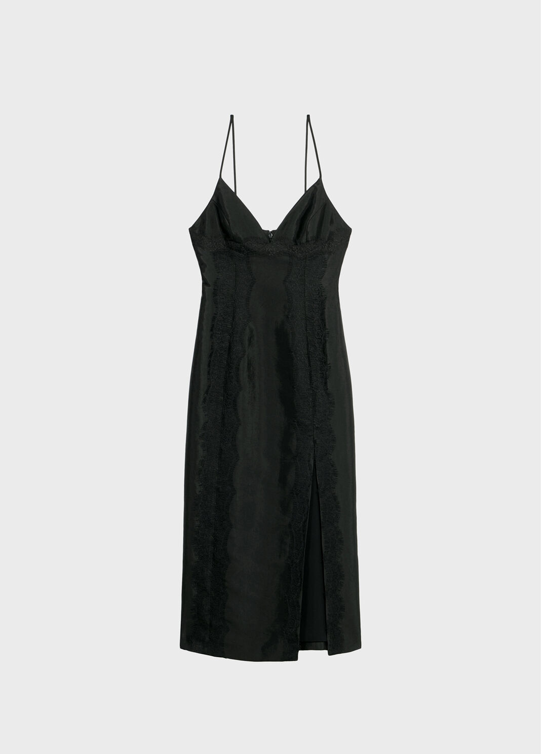 Pencil dress with lace and slit  Blumarine - large image number 4