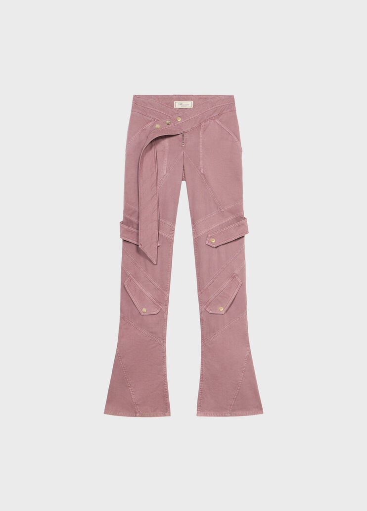 Pantalon cargo avec ceinture &agrave; nouer et pi&egrave;ces rapport&eacute;es  Blumarine - medium