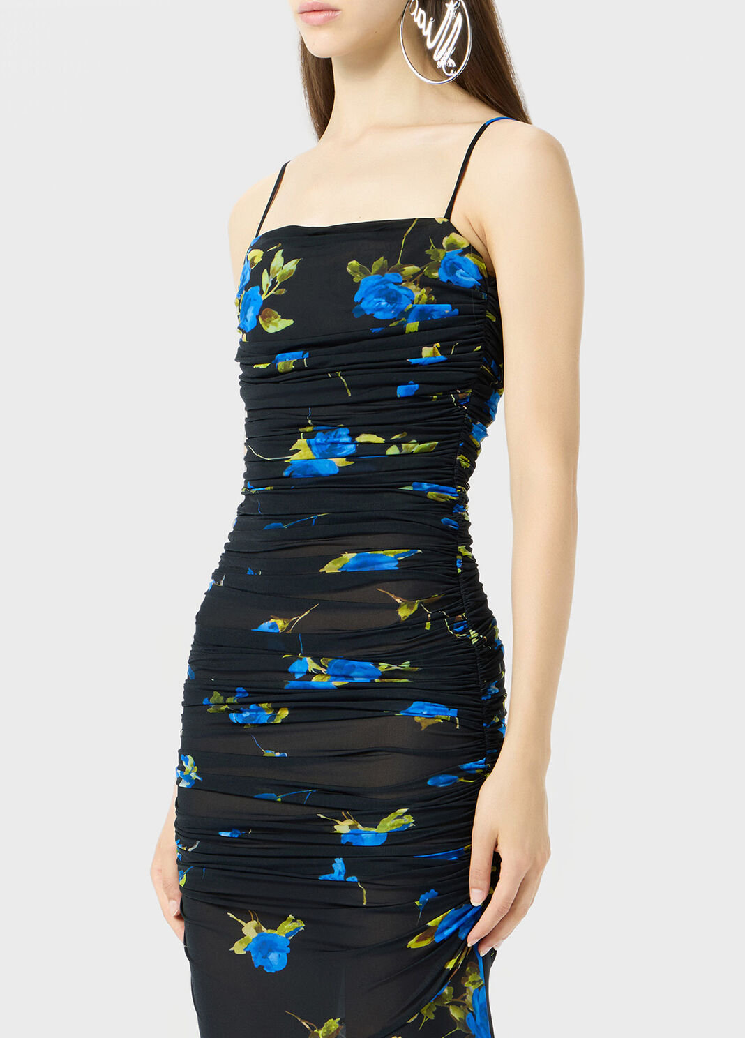 Long jersey dress with floral print  Blumarine - large image number 2