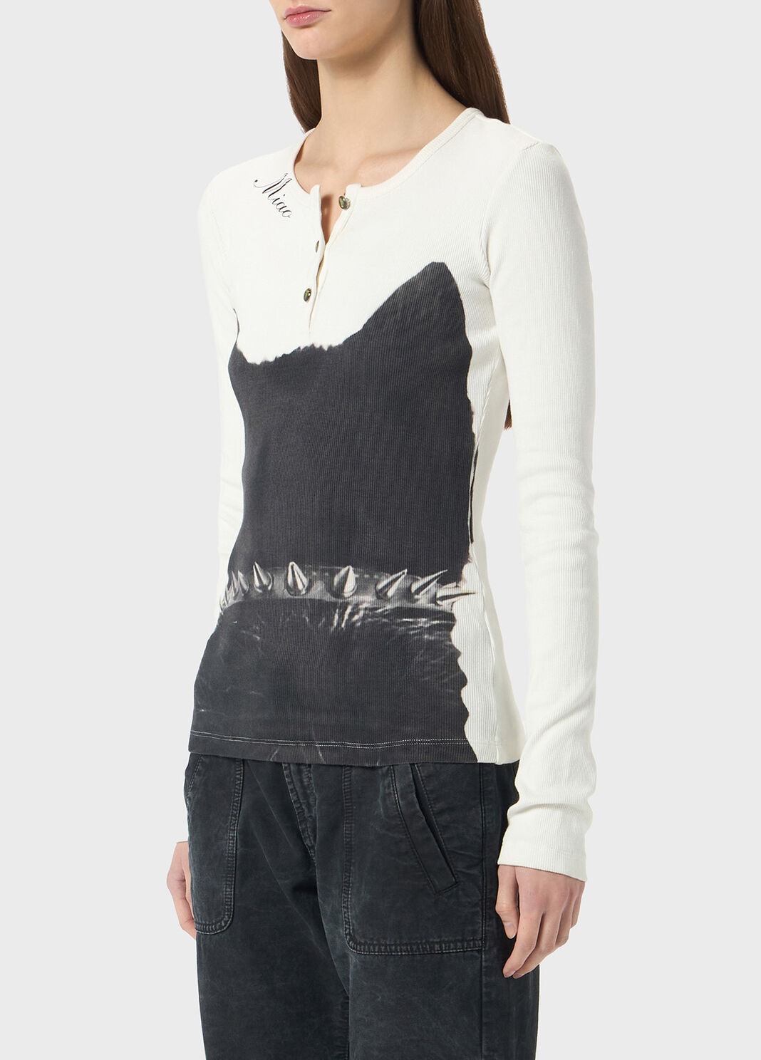 Pullover aus jersey mit aufdruck  Blumarine - large image number 2