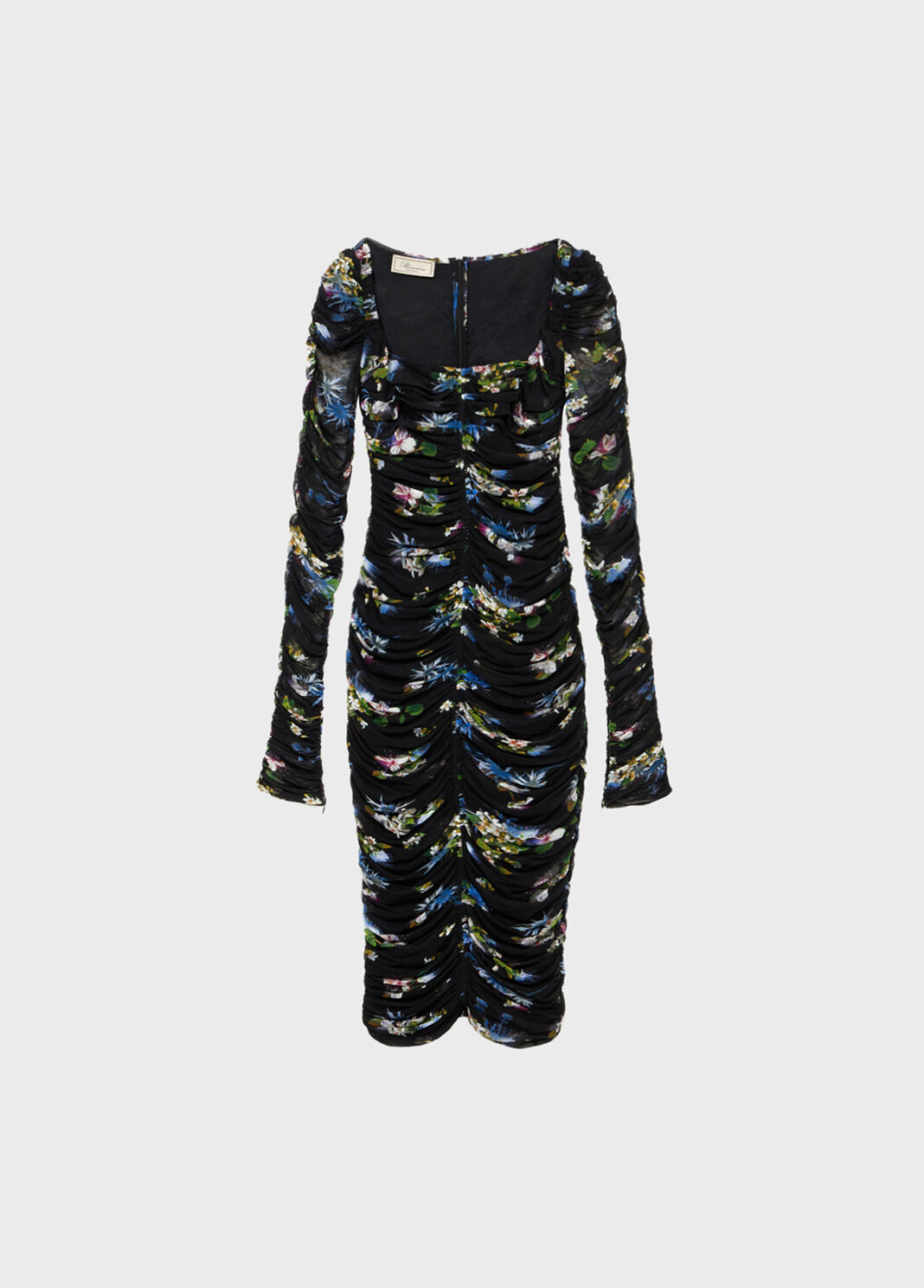 Vestido midi de tul estampado con detalle fruncido  Blumarine - large image number 4