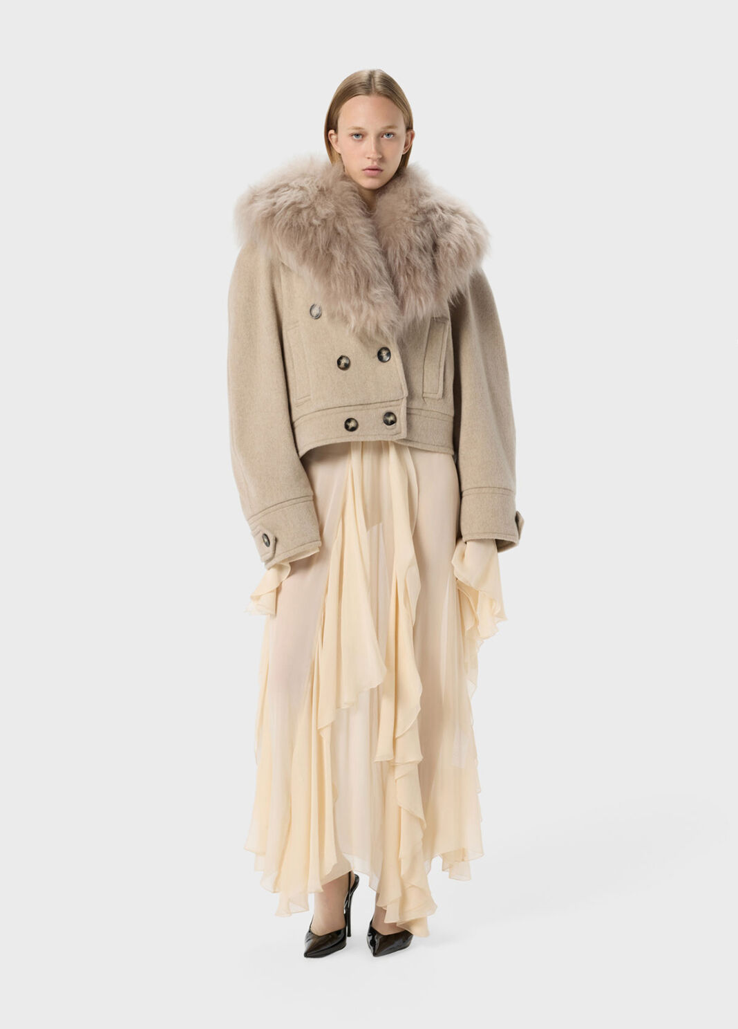 Zweireihiger Caban aus Tuch  Blumarine - large image number 3