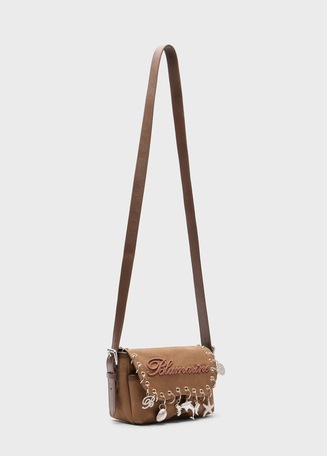 Mini messenger shoulder bag with charm  Blumarine - large image number 1