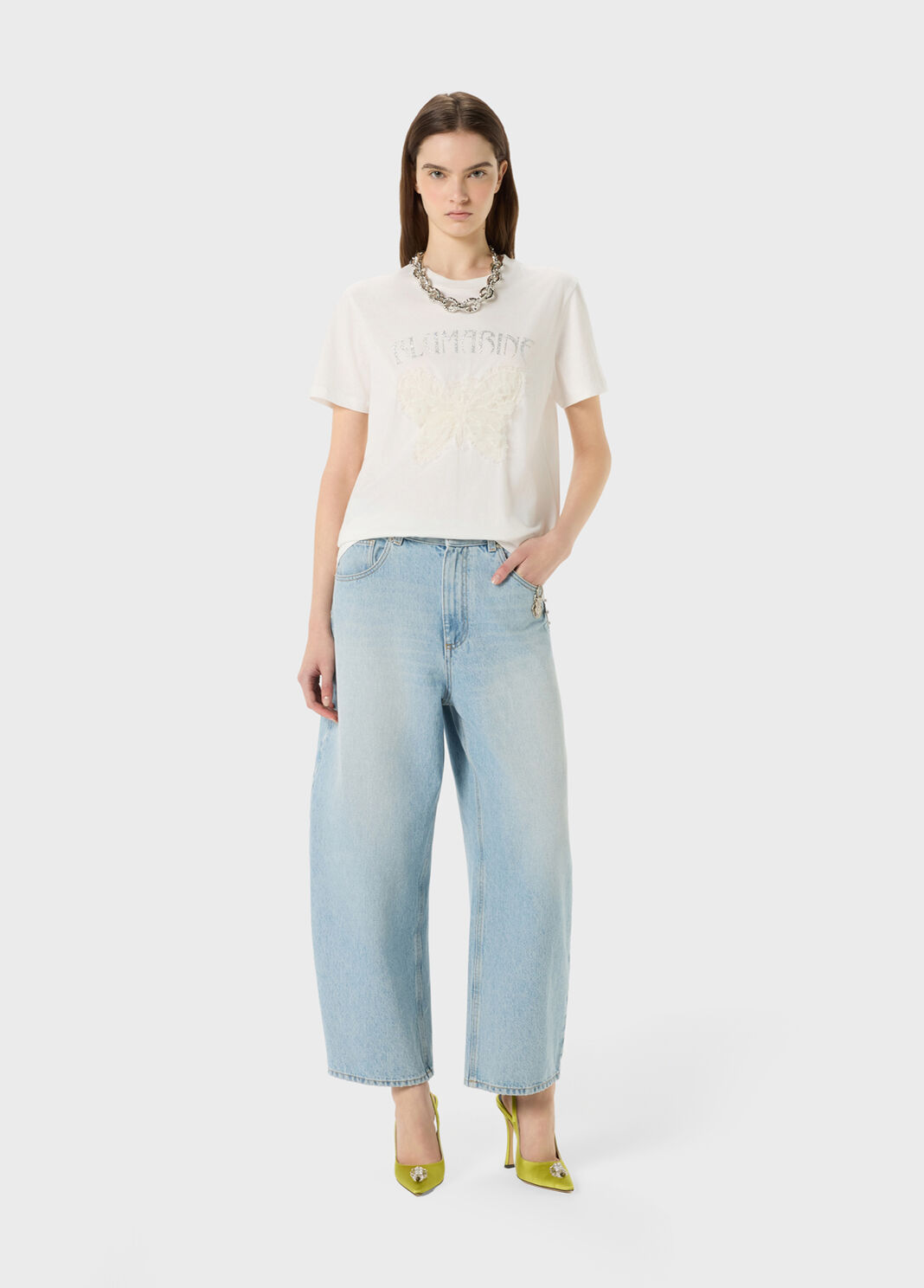 Balloon jeans with metal pins  Blumarine - large image number 3