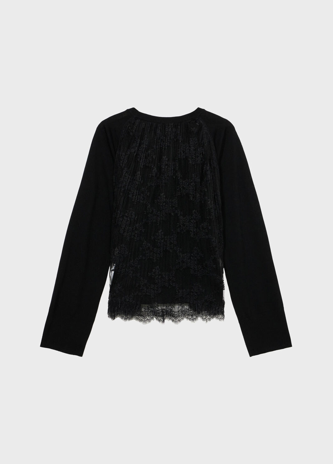 Wool jumper with pleated tulle back  Blumarine - large image number 5