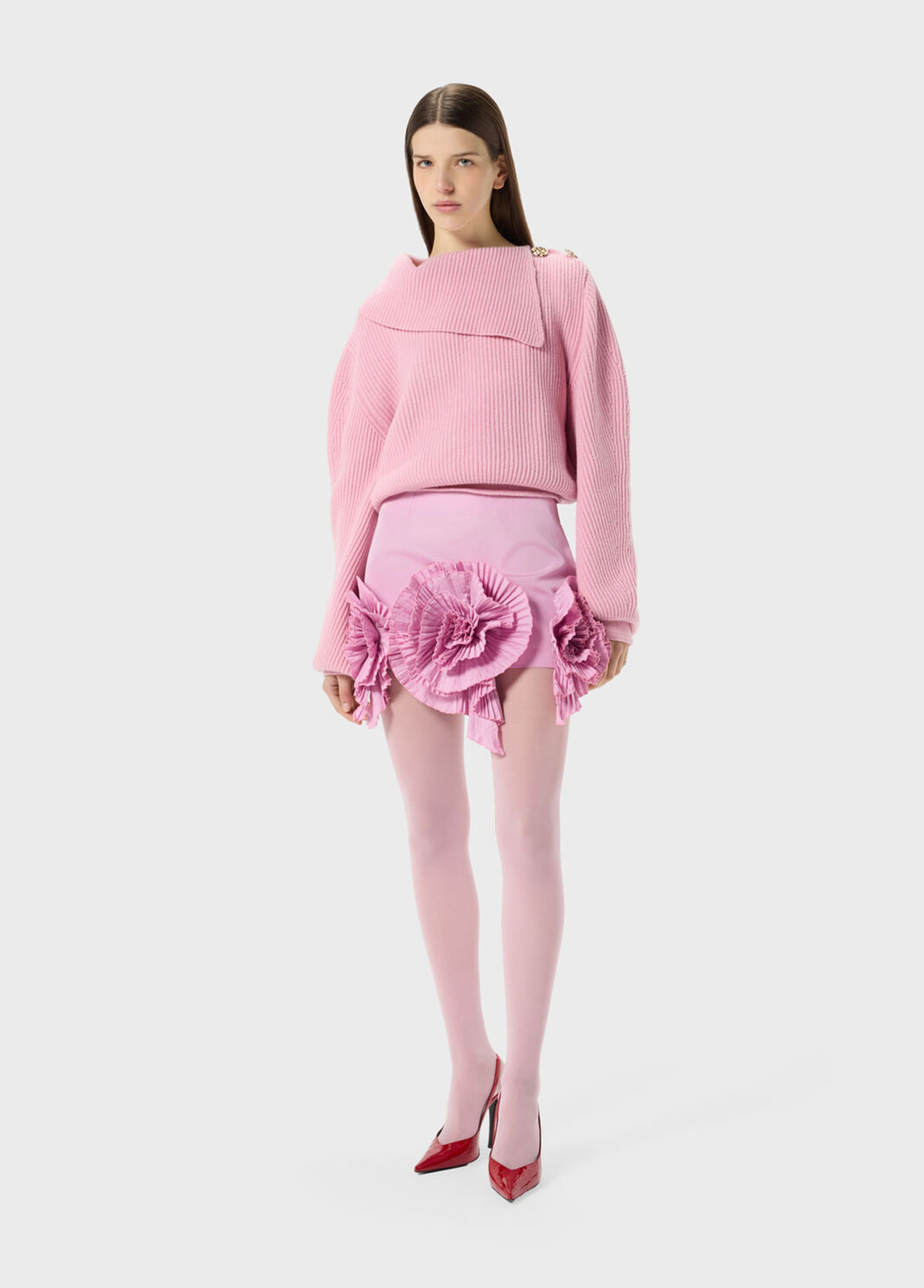 Wool jumper with sailor collar and buttons  Blumarine - large image number 3