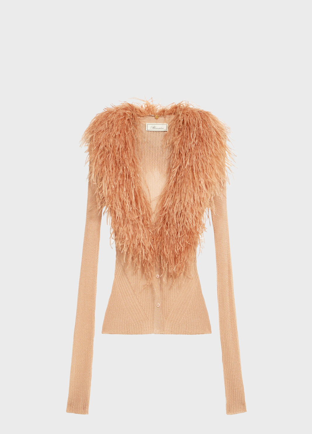 Knit cardigan with feathered neck  Blumarine - large image number 4