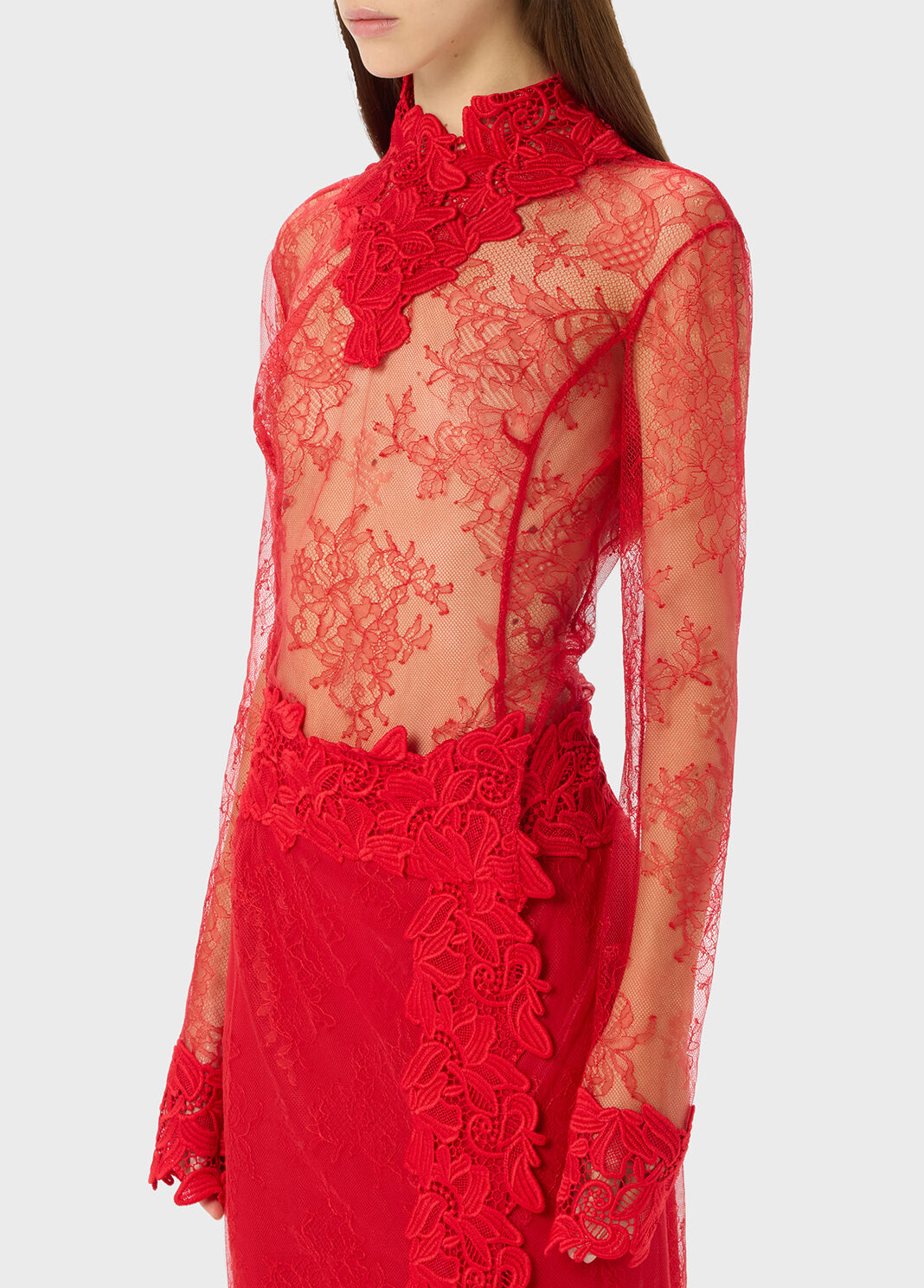Chantilly lace body with macrame details  Blumarine - large image number 2