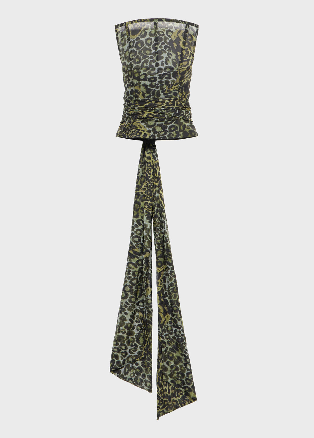 Bustier en georgette imprim&eacute;e avec &eacute;tole  Blumarine - large image number 4