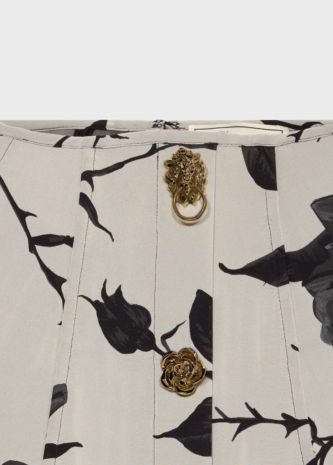 Short printed skirt with bejewelled buttons  Blumarine - large image number 6