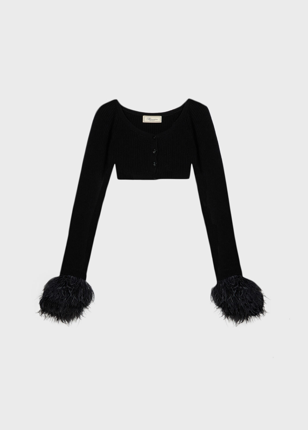 Wool cardigan with feathers  Blumarine - large image number 4