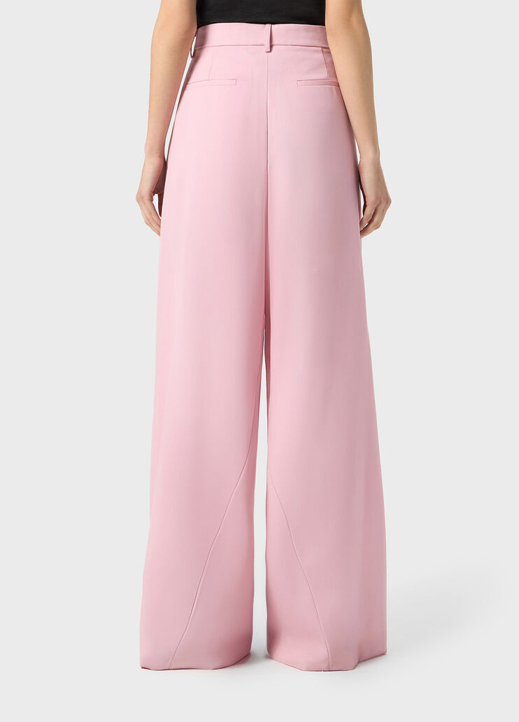 Pantaloni superwide leg in lana grain de poudre  Blumarine - large image number 1