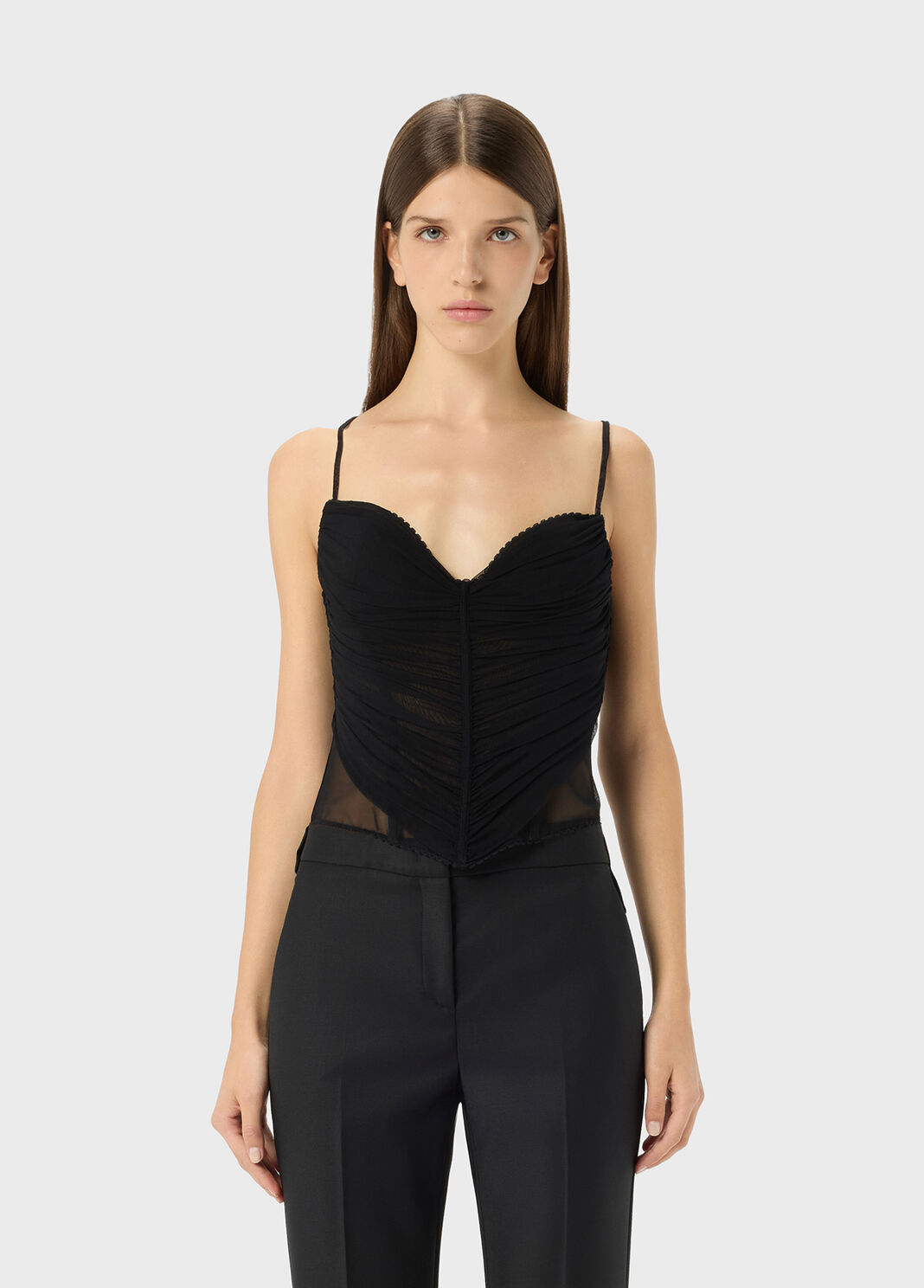 Top satin and tulle bustier  Blumarine - large image number 0