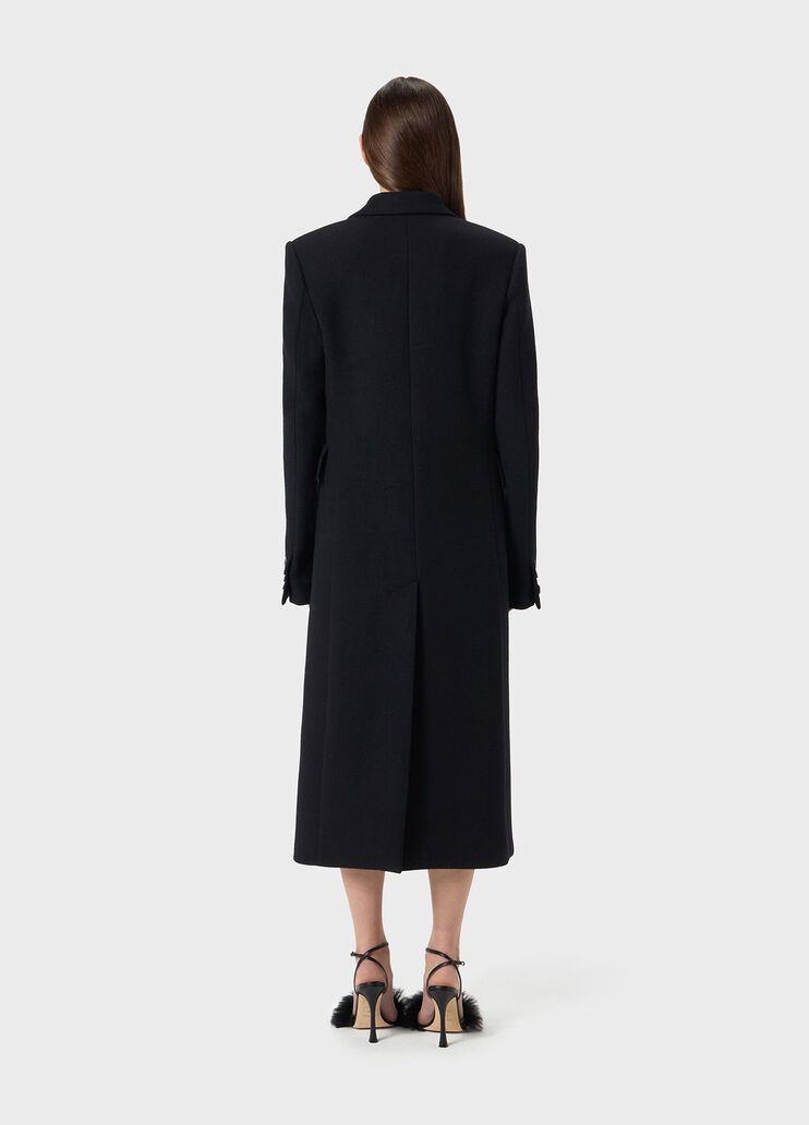 Double-breasted coat with rhinestones embroidery  Blumarine - large image number 1