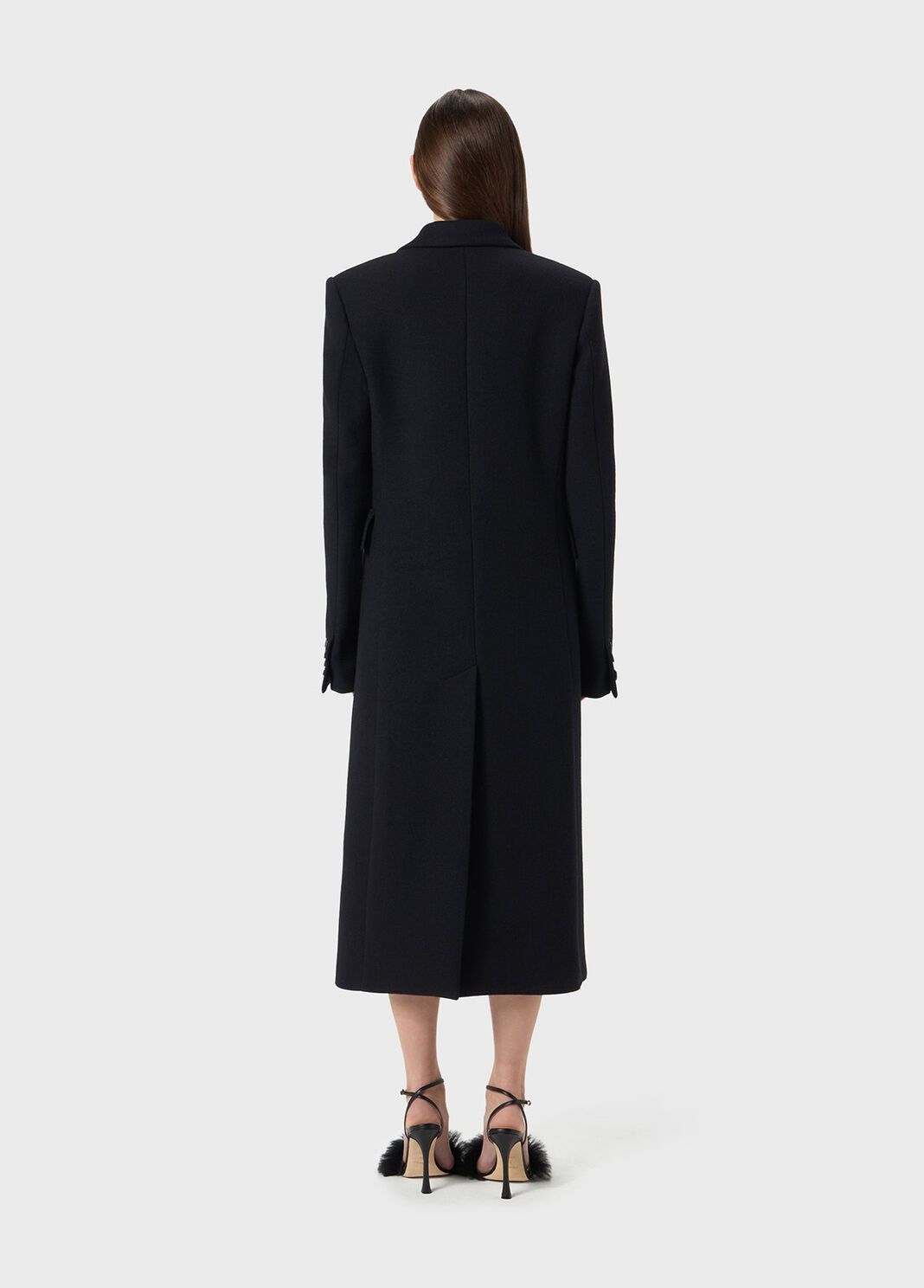 Manteau &agrave; double boutonnage avec broderie &agrave; strass  Blumarine - large image number 1