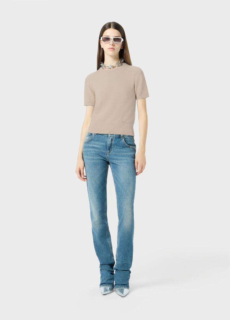 Short-sleeved cashmere jumper  Blumarine - large image number 3