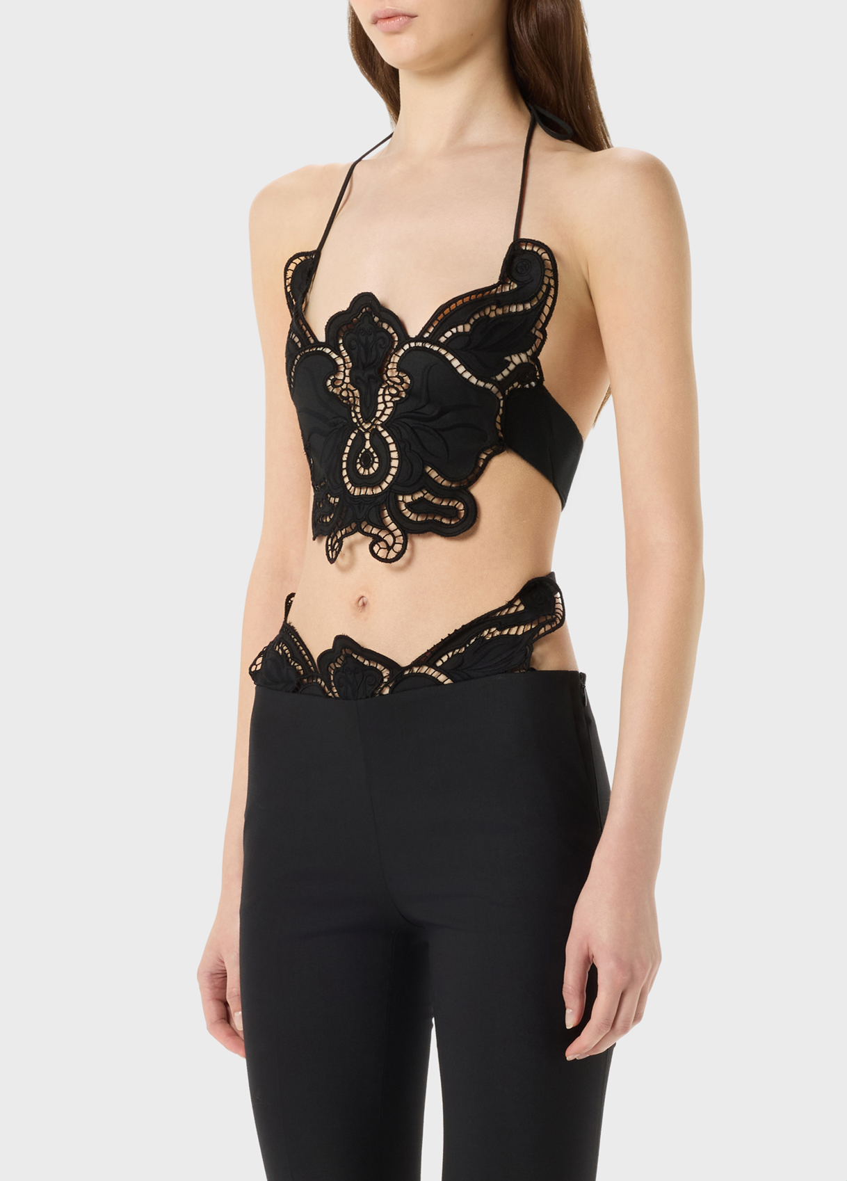 ブルマリン　蝶々のTシャツ Top with butterfly embroidery - Blumarine