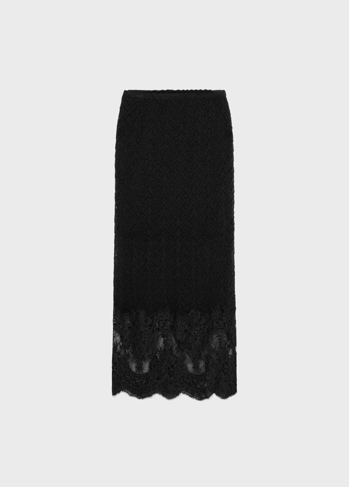 Knitted midi skirt with lace - Blumarine