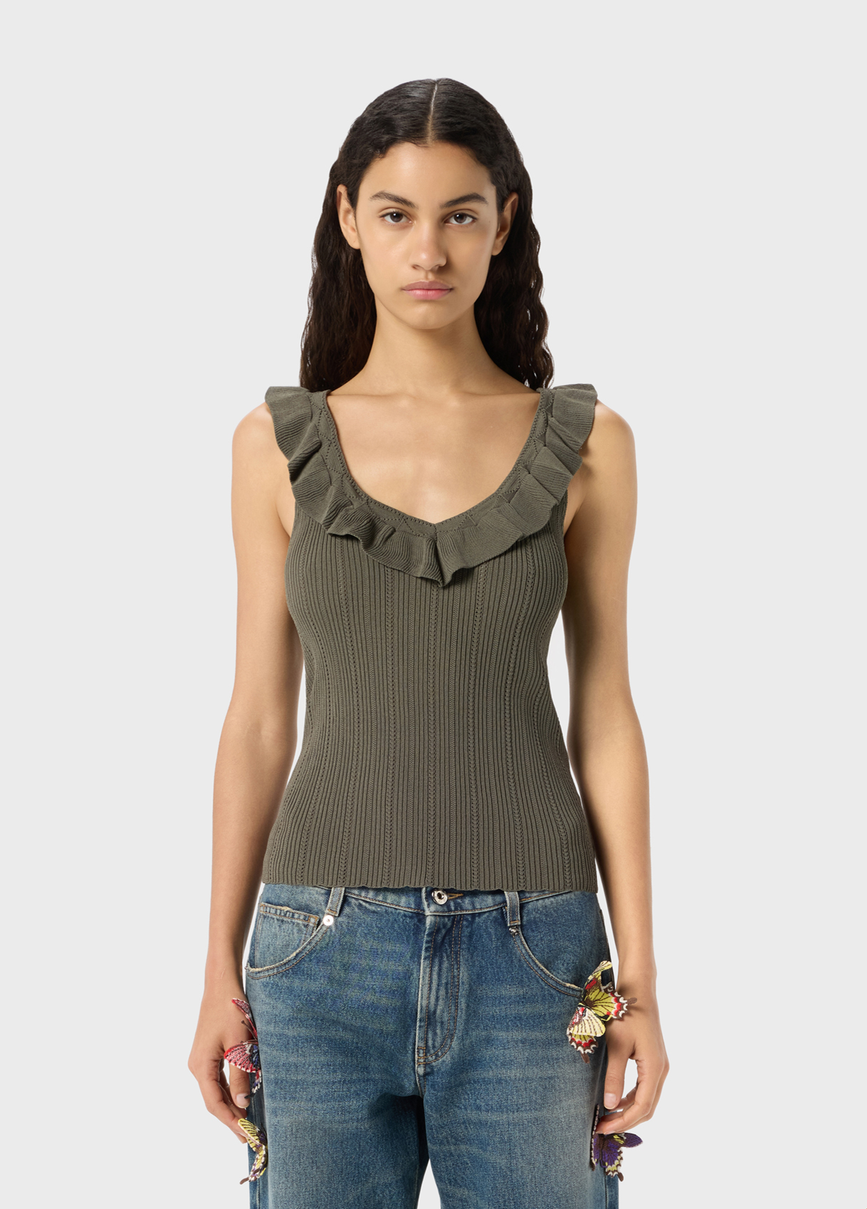 BLUMARINE(made in I tay) コットンセーター Women's Sweaters & Cardigans Collection | Blumarine