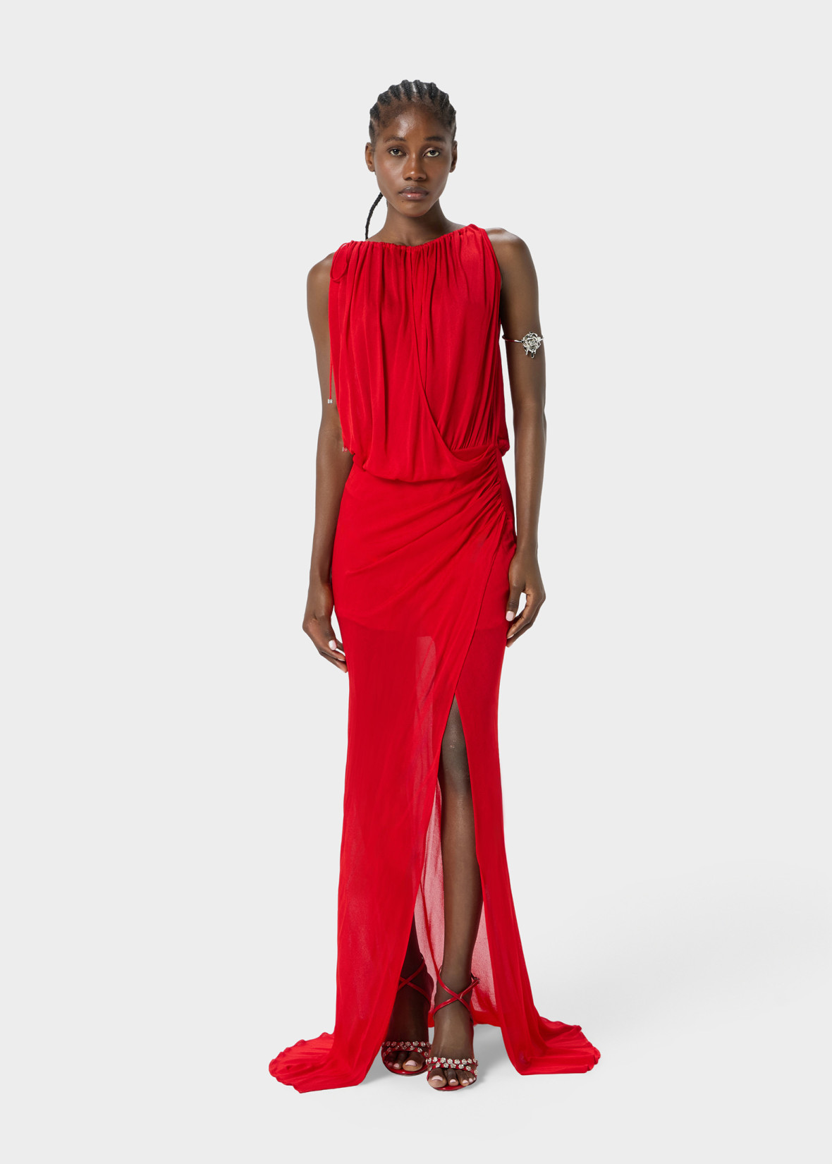 【高額売筋】 Jersey Long Blumarine | Drapes With Dress ワンピース
