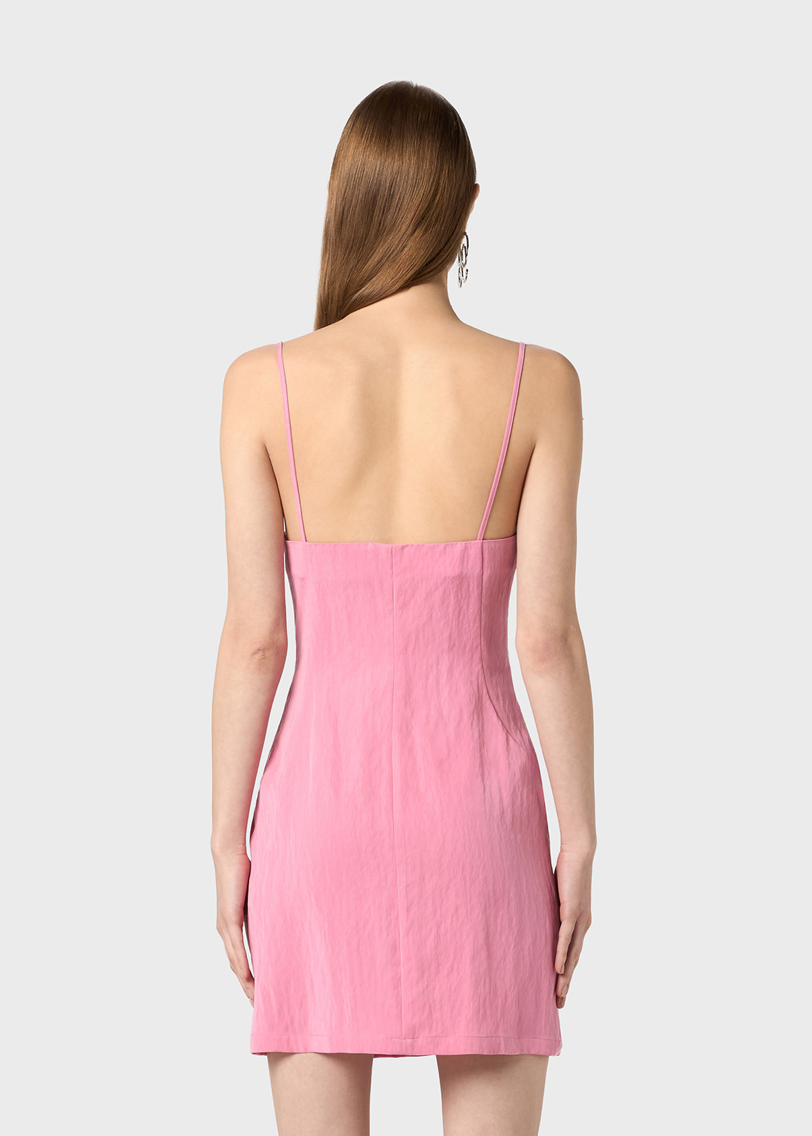 VIP【関税送料無料】希少 BLUMARINE PINK MIDI SKIRT Linen Midi Skirt Womens - Ruffles Hem Skirt - Blue Skirt