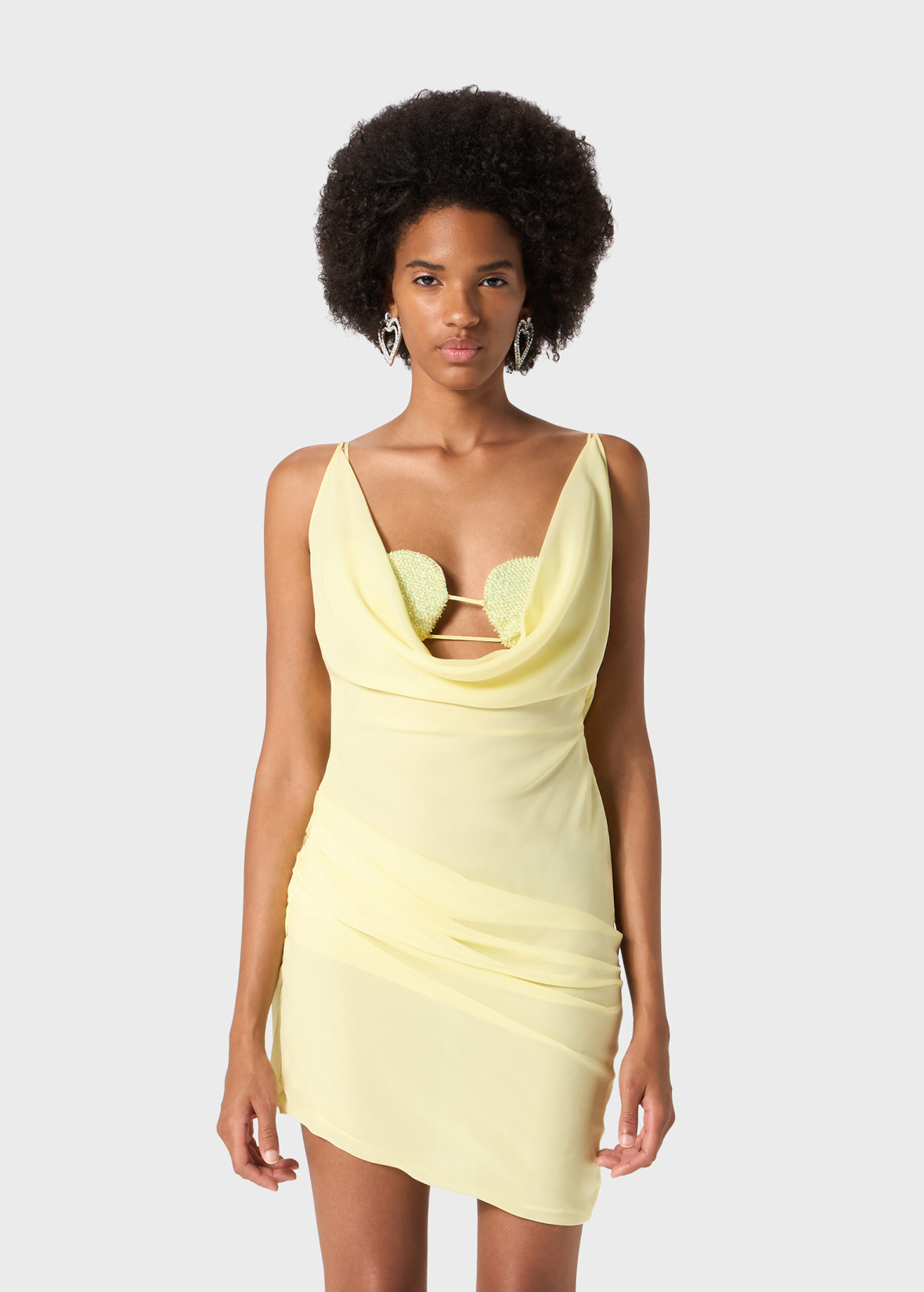 ワンピース BLUMARINE Embellished Mesh Mini Dress Blumarine | Women's apparel, accessories, fragrances