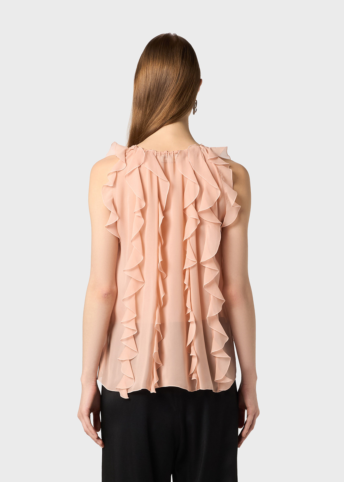 【超目玉枠】 With Top Georgette Ruffles Blumarine | トップス