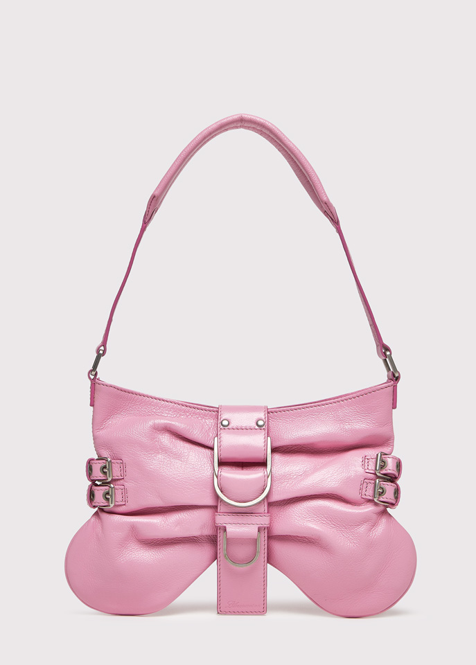 BLUMARINE: LARGE-SIZE BUTTERFLY BAG WITH BUCKLE