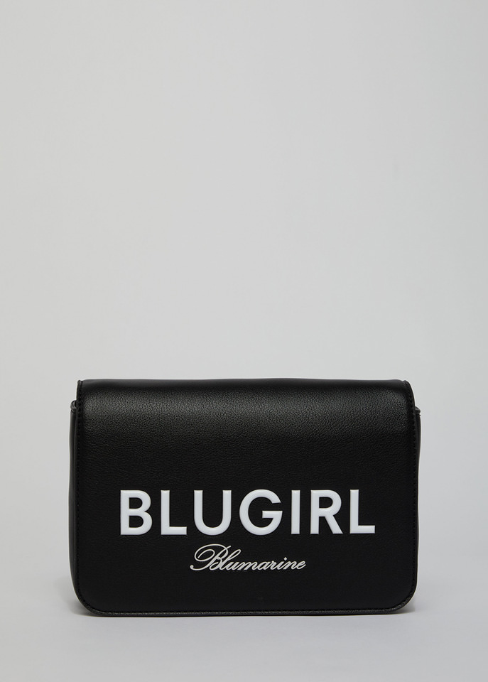 BLUGIRL: CROSS-BODY BAG WITH FLAP AND LOGO