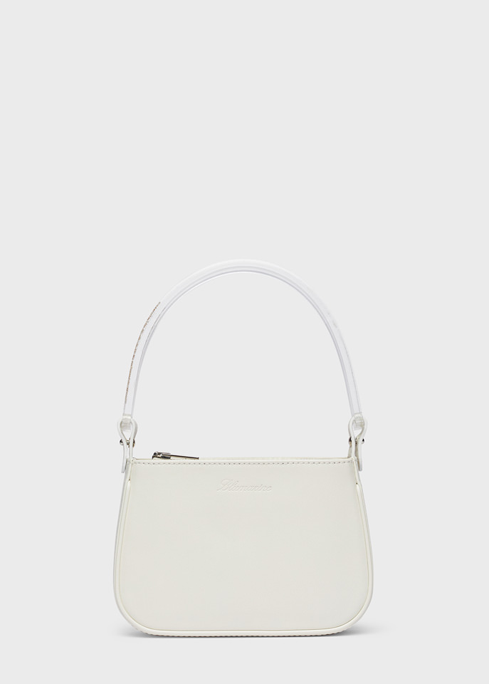 BLUMARINE: Napa leather Bag with a branded handle in plexi