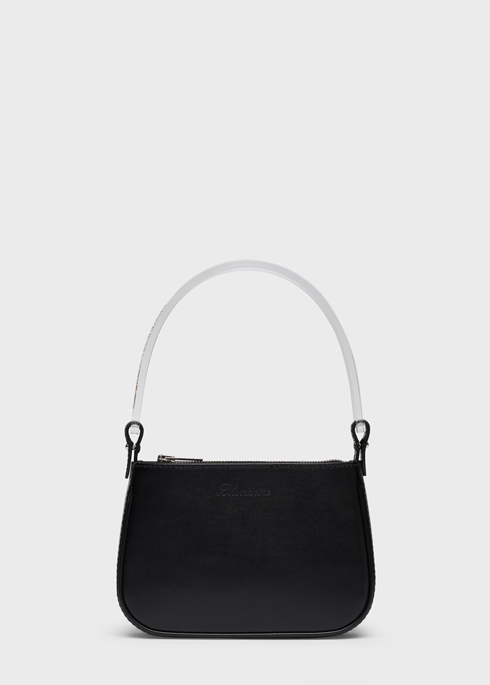 BLUMARINE: Napa leather Bag with a branded handle in plexi