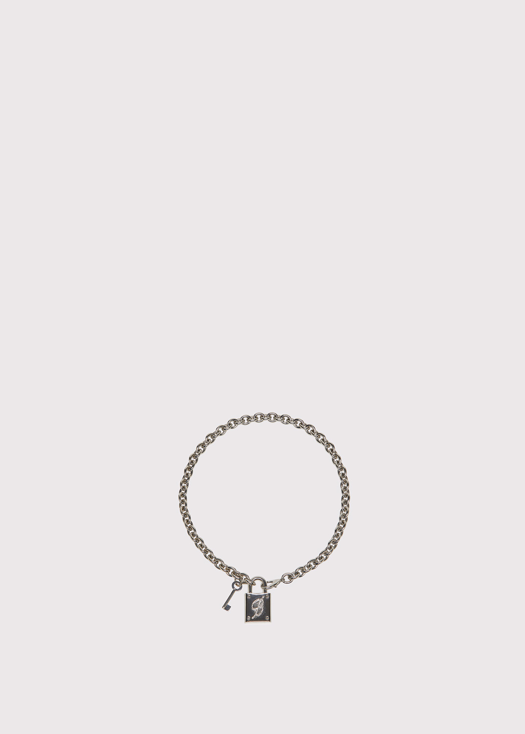 BLUMARINE: Padlock chain necklace